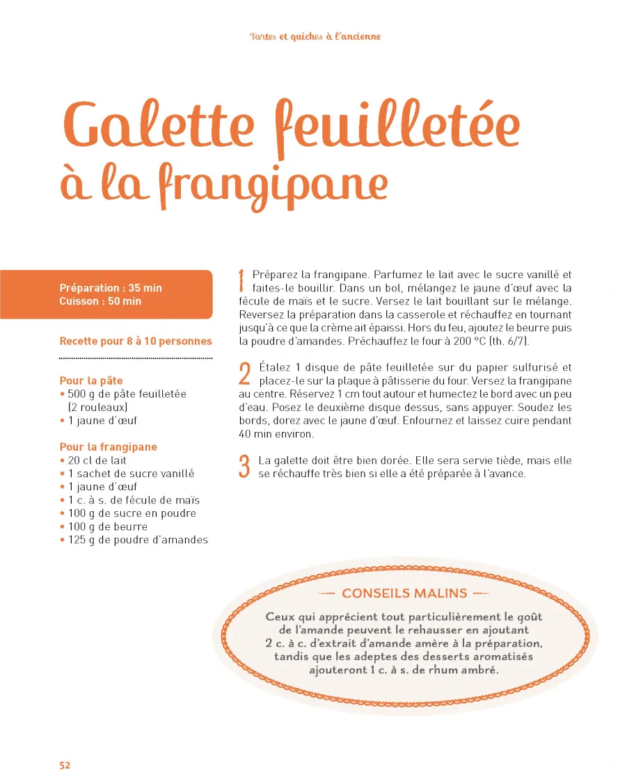Les recettes de la quiche lorraine et de la tarte au chocolat